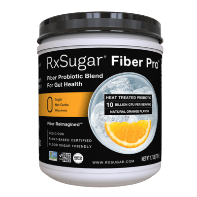 RxSugar Fiber Pro, Probiotic Blend, Orange Flavor (770 Grams)