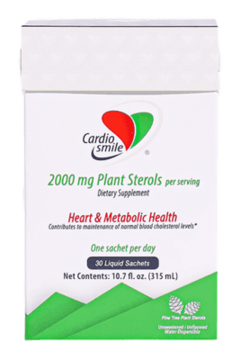Cardiosmile, Liquid Plant Sterols, 2000mg (30 sachets)