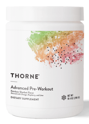 Advanced Pre-Workout, Rainbow Sherbet Flavor (296 Grams)