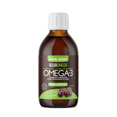 Plant-Based Omega-3|Liquid|Grape (225 Milliliters)