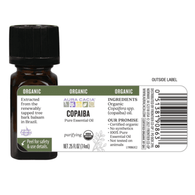 Copaiba Organic Essential Oil (0.25 Ounces)