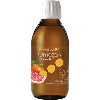 NutraSea+D Omega-3 GrapeFruit-Tangerine 500ml (200 Milliliters)