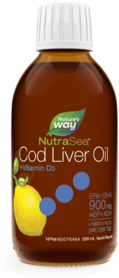 NutraSea Cod Liver Oil Lemon 200ml (200 Milliliters)
