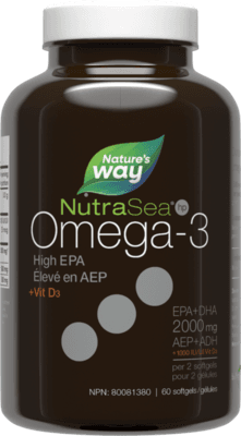 NutraSea HP+D Omega-3 Fresh Mint 60ct Softgels (60 Softgels)