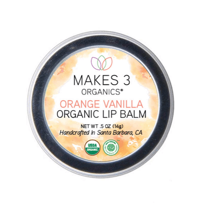 Orange Vanilla Organic Lip Balm (0.5 Ounce)