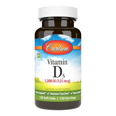 Vitamin D3 5000IU (120 Softgels)