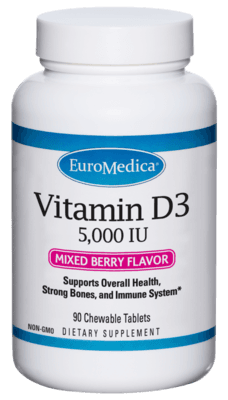 Vitamin D3 - 5,000 IU - Chewable Mixed Berry (90 Chewables)