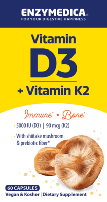Organic Vitamin D3+K2 (60 capsules)