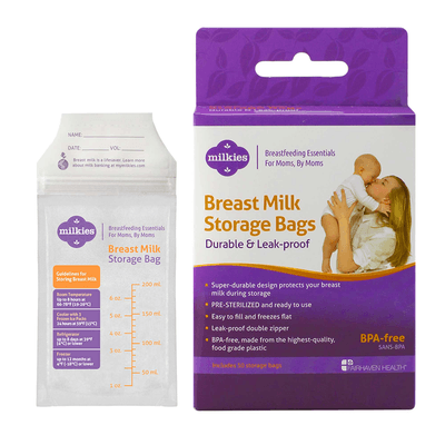 Milkies Breast Milk Storage Bags (50 Count)
