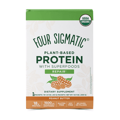 Plant-Based Protein with Superfoods, Peanut Butter (14.11 Ounces)