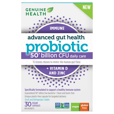 Advanced Gut Health Immune + Vitamin D and Zinc (30 capsules)