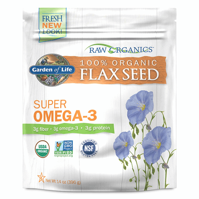 Raw Organics Flax Seed (396 Grams)