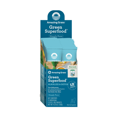 Alkalize and Detox Green Superfood (15 packets)
