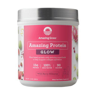 Amazing Protein Glow Wild Berry Hibiscus (11.6 Ounces)