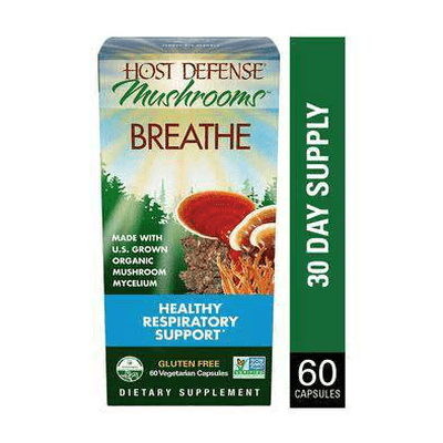 Breathe Capsules (Cordyceps,Reishi & Chaga) (60 capsules)