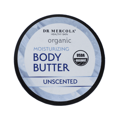 Organic Body Butter Unscented (4 Ounces)