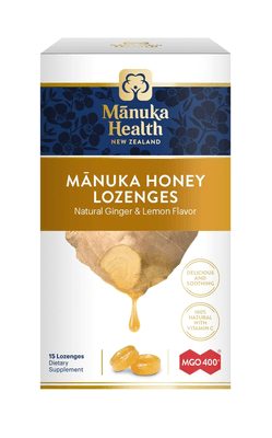 Manuka Honey Lemon & Ginger (15 lozenges)