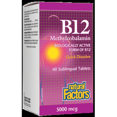 B12 Methylcobalamin 5000 mcg (60 tablets)