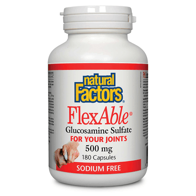 FlexAble Glucosamine Sulfate 500 mg (180 capsules)