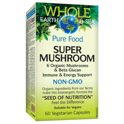 Super Mushroom 6 Organic Mushrooms & Beta Glucan (60 capsules)