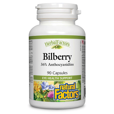Bilberry, HerbalFactors (90 capsules)
