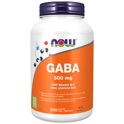 GABA 500mg + B-6 (200 capsules)