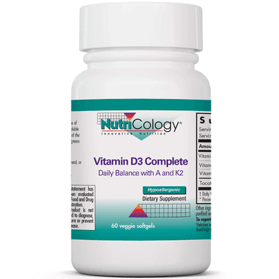 Vitamin D3 Complete Daily Balance with A and K2 (60 Softgels)