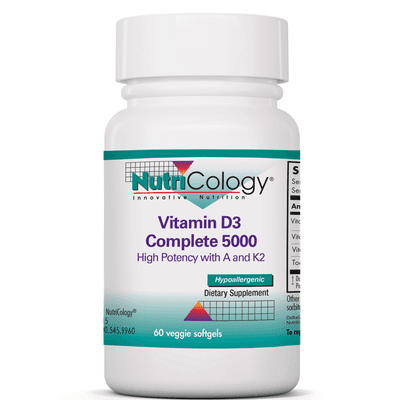 Vitamin D3 Complete 5000 Daily Balance with A and K2 (60 Softgels)