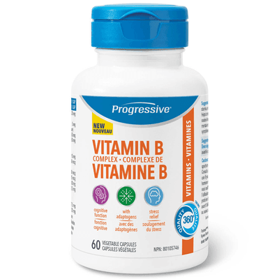 Vitamin B Complex w Rhodiola + L-Theanine (60 capsules)