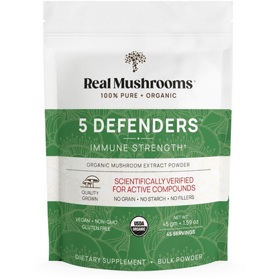 5 Defenders™ Mushroom Extract Blend Powder (45 Grams)
