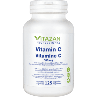 Vitamin C With Bioflavonoids 500 mg (125 Capsules)