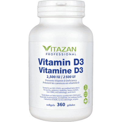 Vitamin D3 2500 IU 360 softgels (360 Softgels)