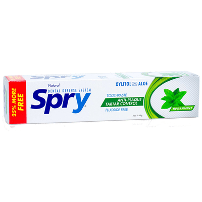 Spearmint Xylitol Toothpaste, Fluoride-Free (5 Ounces)