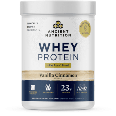 Whey Protein Powder (Fat Loss Blend) - Cinnamon Vanilla (572 Grams)