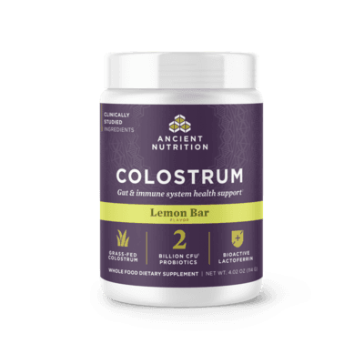 Colostrum Powder Gut & Immune System Health, Lemon Bar Flavor (114 Grams)