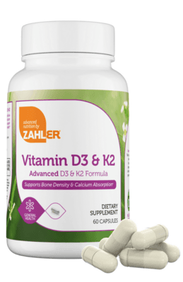 Vitamin D3 & K2 Capsules (60 capsules)