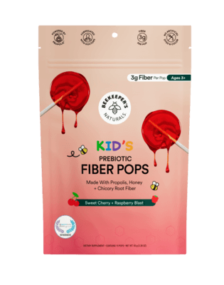 Kid's Fiber Lollipops, Sweet Cherry and Raspberry Blast (15 count)