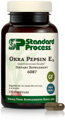 Okra Pepsin E3 (150 capsules)