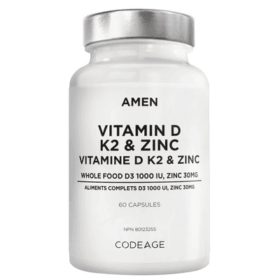 Vitamin D, K2 & Zinc (60 capsules)