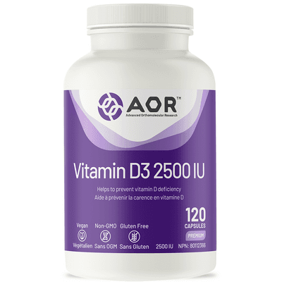 Vitamin D3 2500IU (120 capsules)