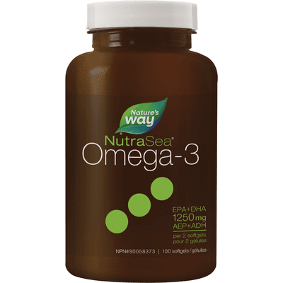 NutraSea Omega-3 Liquidgels (100 Softgels)