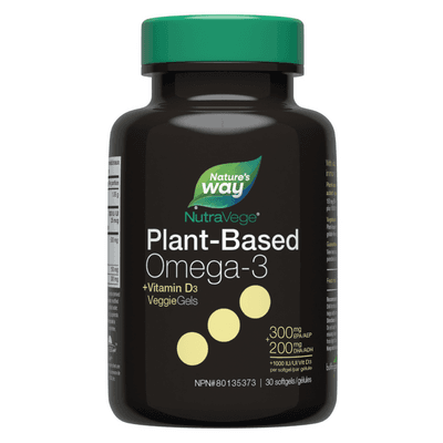NutraVege+D Omega-3 Plant (30 Softgels)