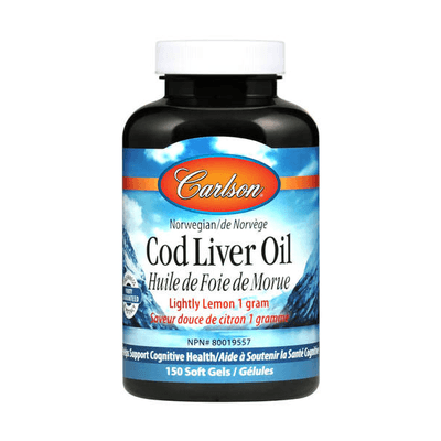 Cod Liver Oil Lightly Lemon (150 Softgels)