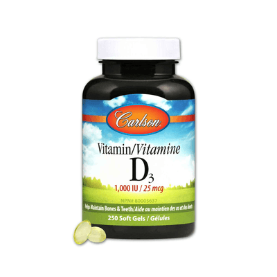 Vitamin D 1000IU (250 Softgels)