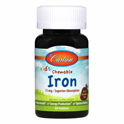 Kids Chewable Iron 15mg (30 tablets)