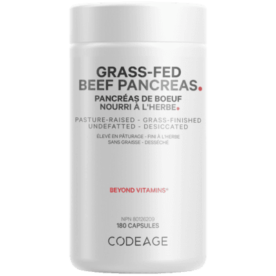 Grass-Fed Beef Pancreas (180 capsules)