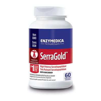 Enzymedica SerraGold High Potency Serratiopeptidase (60 capsules)