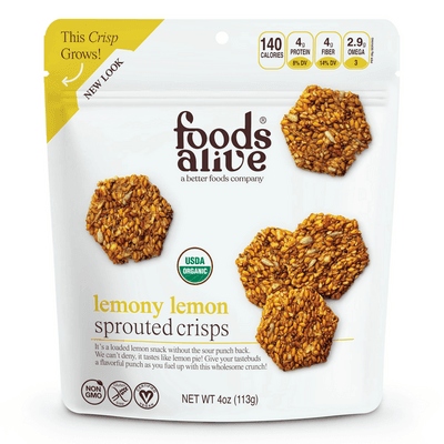 Lemony Lemon Sprouted Crisps Organic (113 Grams)