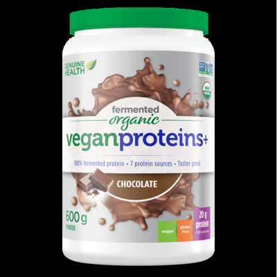 fermented organic vegan proteins+ chocolate (600 Grams)