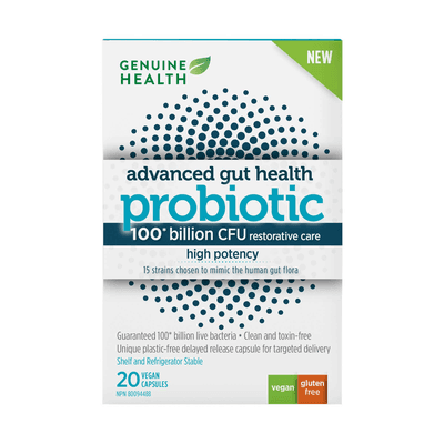 Advanced Gut Health Probiotic 100 billion CFU (20 capsules)